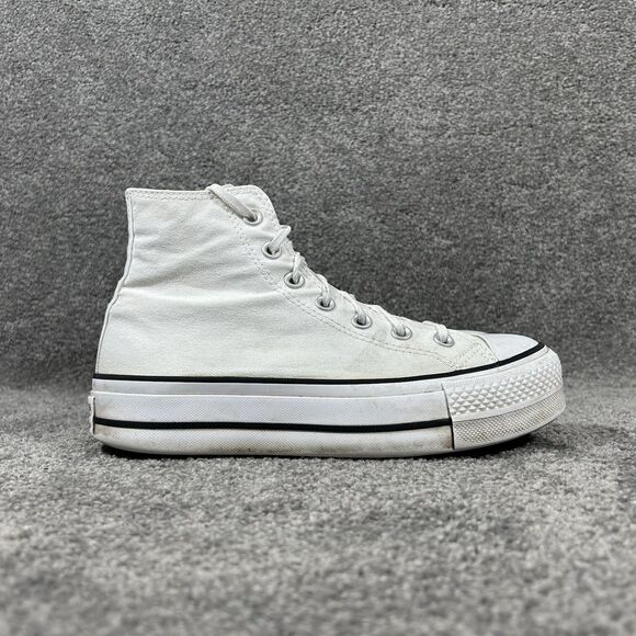 Converse Chuck Taylor All Star Hi 560846F Women's Size 7.5 White Platform Shoes - Picture 1 of 13